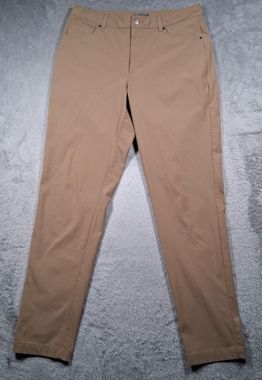 VRST Pants Mens 34x34 (FIts 32x32) Beige Slim Fit Microfiber Chino Stretch Golf